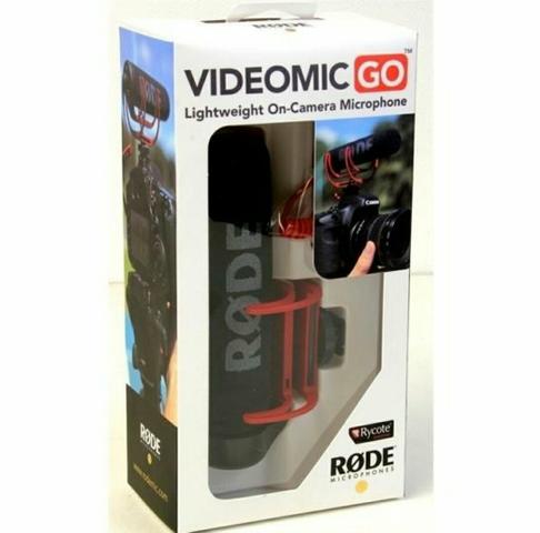 Microfone Rode Videomic Go Rycote Lyre Sony / Canon / Nikon
