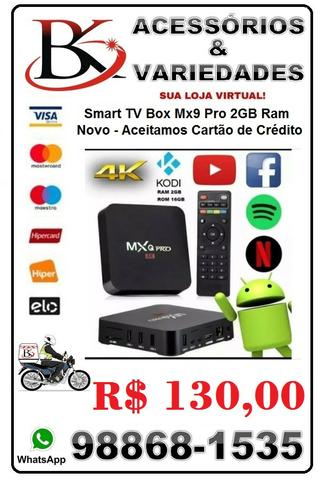 Smart Tv Box Mx9 Pro 2GB Ram - Novo Lacrado- Aceitamos