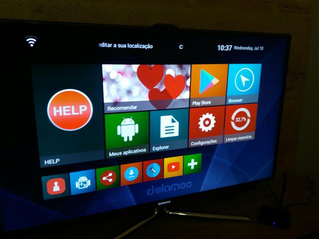 Tv box android 2gb ram 16 gb memória