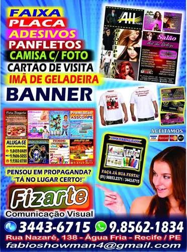 Banners - Faixas - Adesivos - Cartões - Camisas - Panfletos