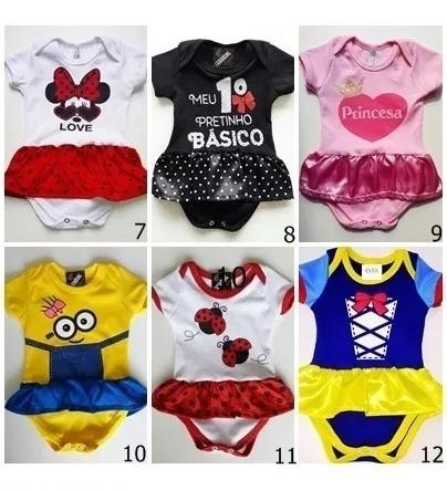 Body Infantil Menino E Menina Kit Com 7 Peças Criança