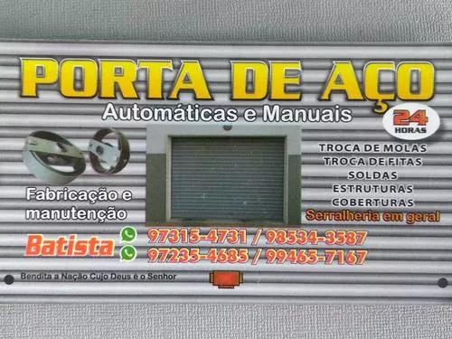 Porta De Aço (automática E Manual)