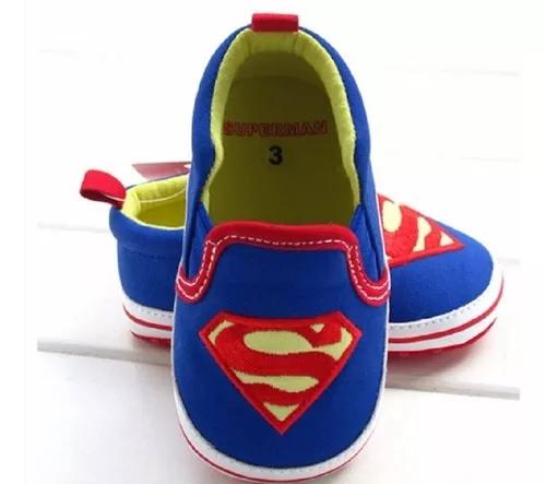 Tenis Sapatinho Bebe Criança Superman Super Hom