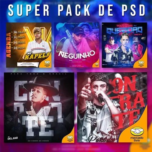 promoção) Pacote De Flyers Psd + Letras 3d + Pacote Png