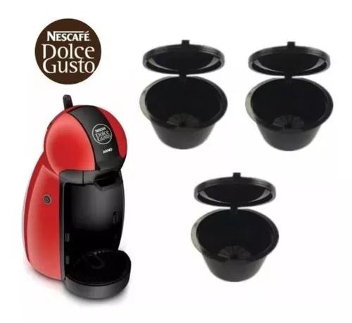 Kit 3 Cápsulas Dolce Gusto Recarregáveis Reutilizáveis