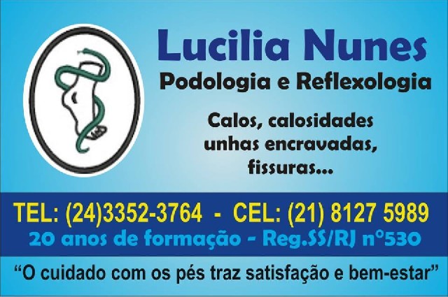 Podologia resende- podóloga lucília nunes