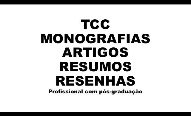 Produção de tcc- artigos- resumos entre outros