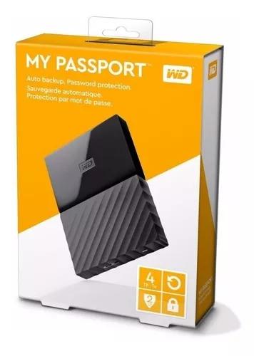 Hd Externo Western Digital My Passport 4tb 4000 Mb 4 Tb