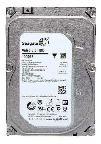 Hd Seagate Video 1 Tb Para Desktop Dvr Novo Com Garantia