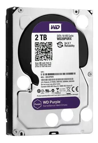 Hd Wd 2tb Purple P/ Dvr Surveillance Wd20purz