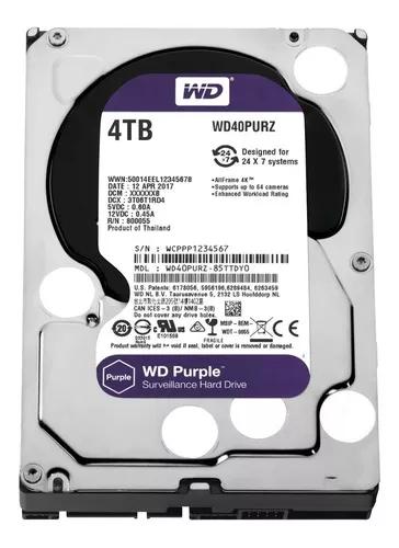 Hd Wd Purple 4tb Western Surveillance Dvr Intelbras Wd40purz