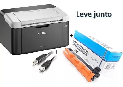 Impressora Brother Hl-1202 Laser Preta Cabo E Toner
