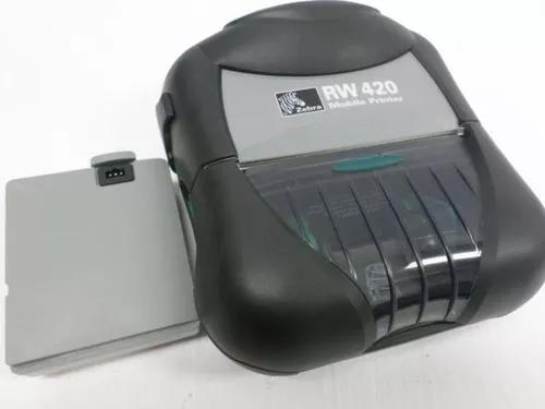 Impressora Térmica Portátil Zebra Rw420 Bluetooth +