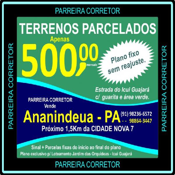 Loteamento ananindeua, terrenos e lotes, ananindeua, pa,