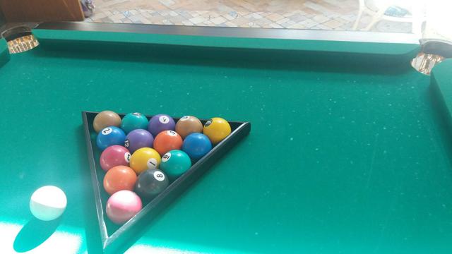 Mesa bilhar e mesa ping pong com capa proteção e