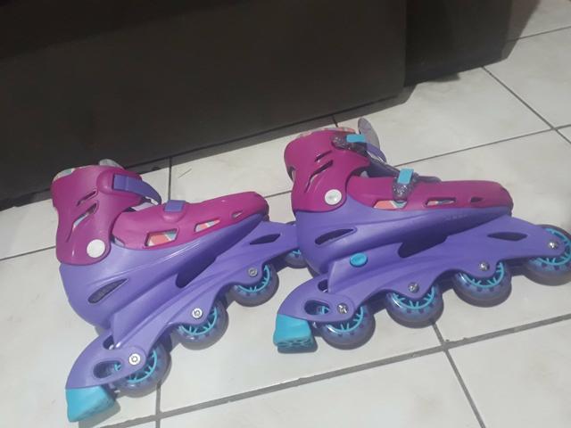 Patins Rosa de 4 rodas