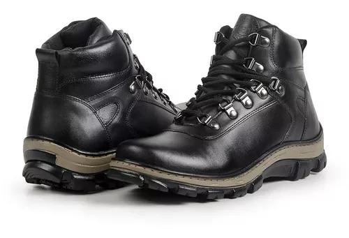 Bota Coturno Couro Legítimo Masculina Adventure Ref-718