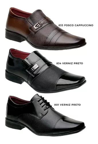 Kit Com 3 Pares Sapato Masculino Imperdivél Frete Grátis