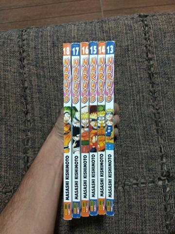 Mangá Naruto - Volume 13 ao 18