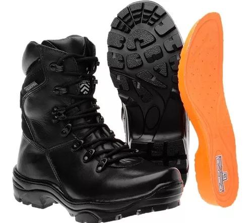 Tenis Adventure Coturno Bota Solado Costurado Militar Couro