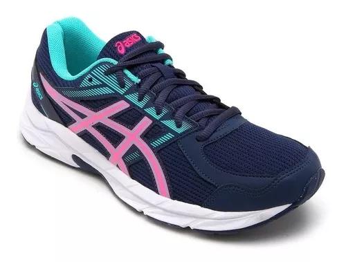 Tênis Asics Raiden Azul Marinho Aqua Rosa F