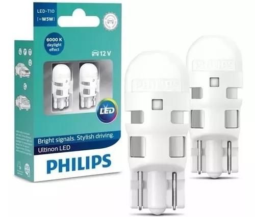 2 Pares Lampada Philips Pingo Led Ultinon 6000k W5w T10