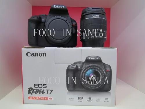 Camera Canon Rebel T7 Com 18-55 Is Ii+sd 16gb+bolsa