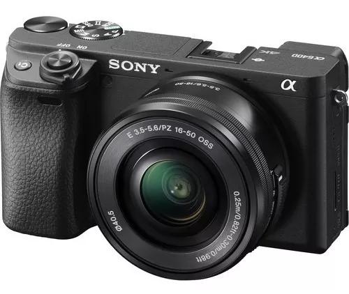 Camera Sony Alpha A6400 + 16-50mm F/3.5-5.6 - C/ Recibo