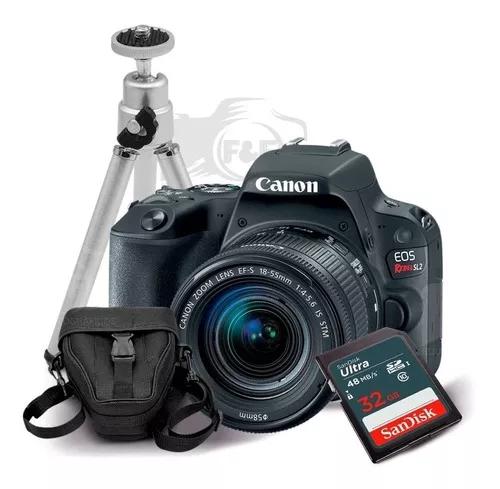Canon Rebel Sl2 Com Lente 18-55mm + 32gb + Case + Tripe + Nf