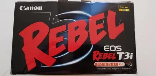 Câmera Canon Eos Rebel T3i + Cartão 32gb + Bolsa