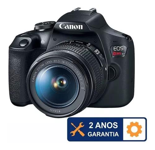 Câmera Canon Eos Rebel T7 18-55mm F/3.5-6.3 Is Il C/ Nfe