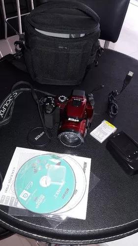Câmera Digital Nikon Coolpix P500 12.1 Mp Vermelha