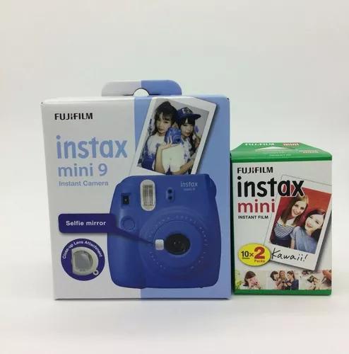 Câmera Fujifilm Instax Mini 9 Azul Cobalto + Film 20 Fotos