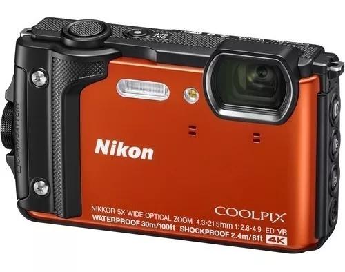 Câmera Nikon Coolpix W300 4k Prova Dágua Laranja 12x