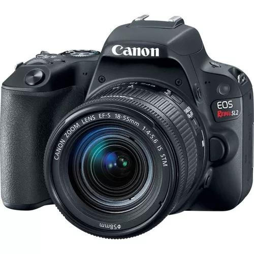 Câmera Profissional Canon Eos Rebel Sl2 32gb Lente 18-55