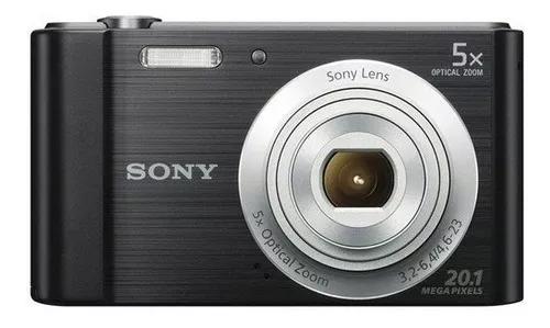 Câmera Sony Cyber-shot Dsc-w800 20.1 Mp Tela Lcd Hd Preta