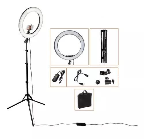 Iluminador Led Ring Light 12 Circular Foto Make C Tripé