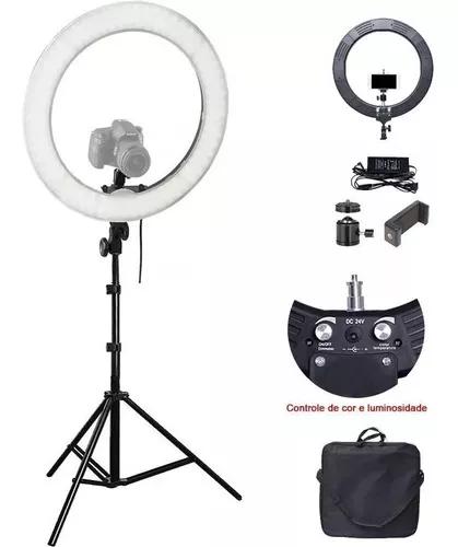 Iluminador Ring Light Rl18 Tripé 2m Novo Original