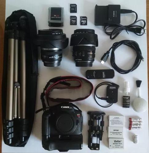 Kit Canon T5i Efs 10-22 + 17-85 Mm + Extras