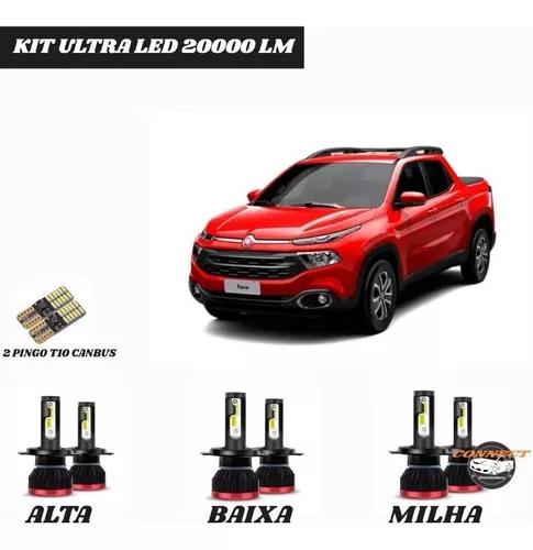 Kit Mini Super Ultra Led 20000 Lm Fiat Toro +t10 S/erros