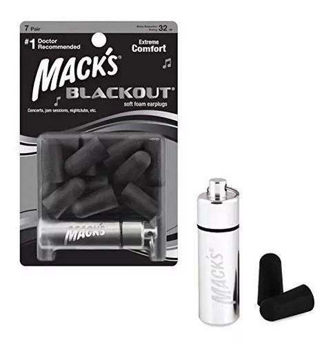 Mack's - Protetor Auricular Blackout - 7 Pares + Case - 32db