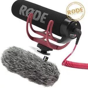 Microfone Direcional Rode Videomic Go Profissional + Deadcat