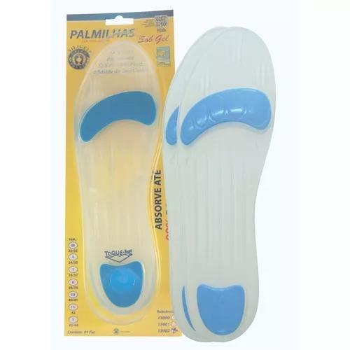 Palmilha Silicone Sob Gel Ponto Azul 13002 Orthopauher 38-39