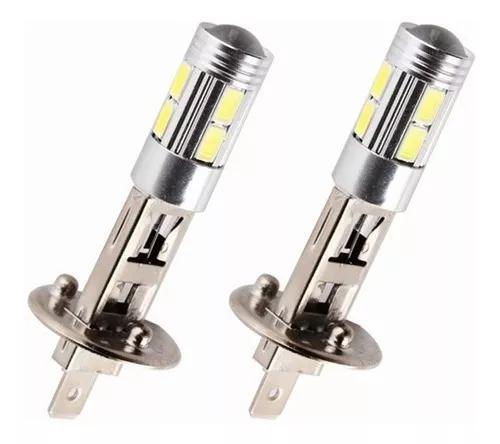 Par Lâmpada Farol H1 Led 5w 12v 6500k Milha 10 Leds Frete