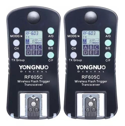 Radio Flash Yongnuo Rf-605c Par - Canon Garantia Novo
