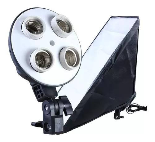 Softbox Com Socket E27 Quadruplo Iluminação Fotográfica