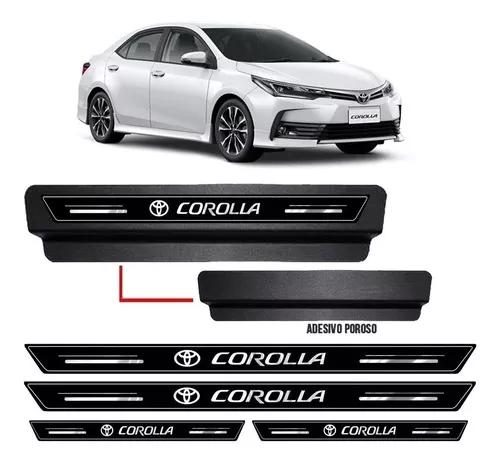 Soleira De Porta Protetora Corolla 2015 Á 2019 Kit Preto