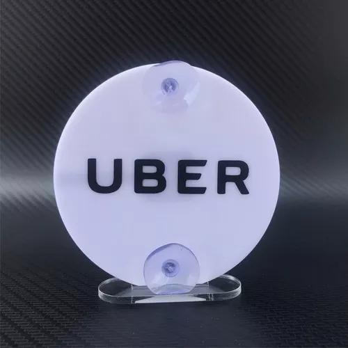 Uber Placa De Acrilico Redonda Com Adesivo Lindo E Moderno