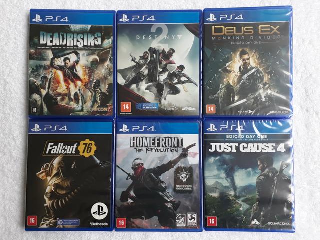 12 jogos lacrados PS4