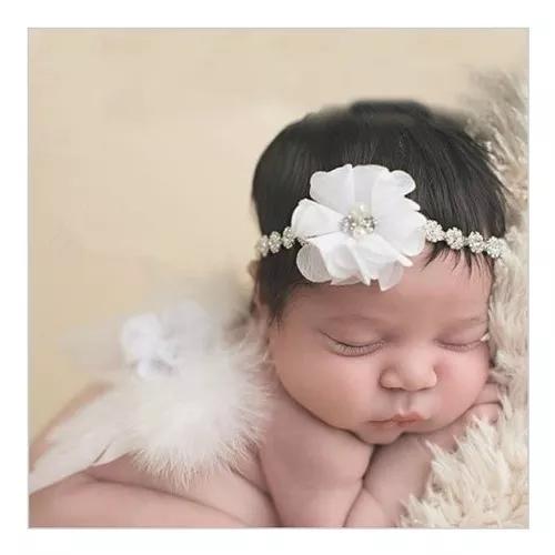 Asa Anjo Bebê Ensaio Newborn Faixa Linda Perola Criança